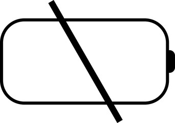 Battery charging icon. Silhouette design element related to mobile vector isolated on transparent background, animated charging low to full charge. lighting power symbol for web and app