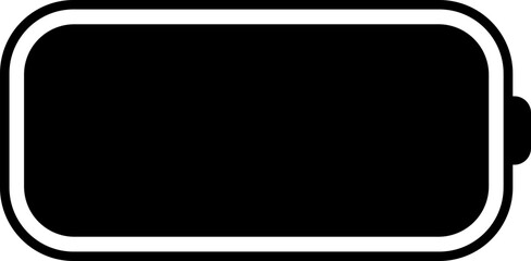 Battery charging icon. Silhouette design element related to mobile vector isolated on transparent background, animated charging low to full charge. lighting power symbol for web and app