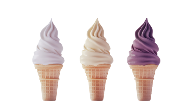 Colorful sweet candy and lollipops, colorful cartoon ice cream bars with different types of sweets isolated on a transparent background