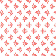 Colorful floral seamless pattern illustration. Vintage style flower background design. Geometric natural wallpaper print, spring season nature backdrop texture with flowers.