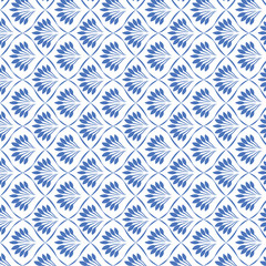 Seamless pattern with geometric waves. Endless stylish texture. Ripple monochrome background. Linear weaved grid. Bold interlaced swatch. Illustrator Artwork