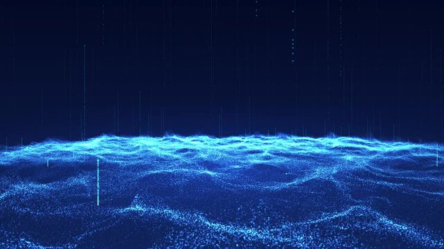Big data waves that send data to be processed and sent to the system. In the fast-paced digital age and data analytics technology that drives organizations and businesses into the future.