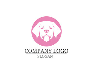  dog Love symbols logo and symbols template