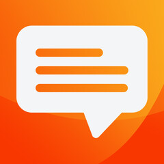 Orange White Modern Gradient  IOS Icon - 11