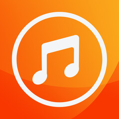 Orange White Modern Gradient  IOS Icon - 8