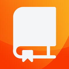 Orange White Modern Gradient  IOS Icon - 14