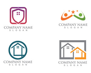 Simple House Home Real Estate Logo Icons