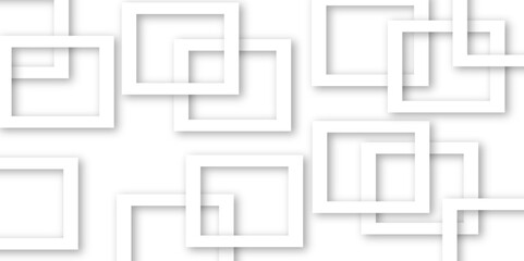 White and gray overlap triangle geometric technology pattern. gray rectangle frames with soft shadows white square line technology concept .White triangular beautiful tech layout triangle background.