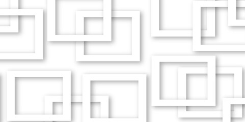 White and gray overlap triangle geometric technology pattern. gray rectangle frames with soft shadows white square line technology concept .White triangular beautiful tech layout triangle background.