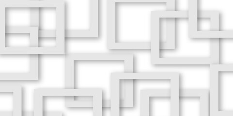 White and gray overlap triangle geometric technology pattern. gray rectangle frames with soft shadows white square line technology concept .White triangular beautiful tech layout triangle background.