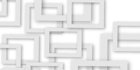 White and gray overlap triangle geometric technology pattern. gray rectangle frames with soft shadows white square line technology concept .White triangular beautiful tech layout triangle background.
