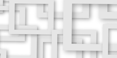 White and gray overlap triangle geometric technology pattern. gray rectangle frames with soft shadows white square line technology concept .White triangular beautiful tech layout triangle background.