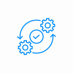 process optimization icon sign vector
