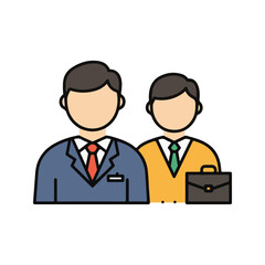 Legal and Law Vector Icons – Lawyer, suitable for infographic and app design