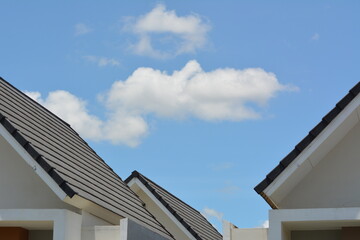 Photo OF The Bright Sunny Sky Over Rooftops