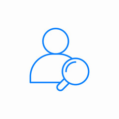 user search icon sign vector