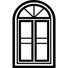 "Window AC Outline Vector | Generative AI & Linocut Silhouette Design"