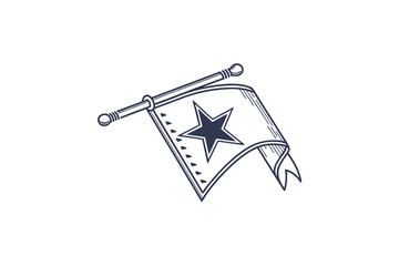 bookmark flag icon glass