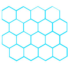 abstract hexagon elemen