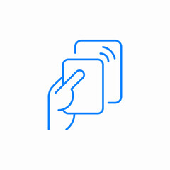 contactless payment icon sign vector