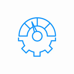 performance optimization icon sign vector
