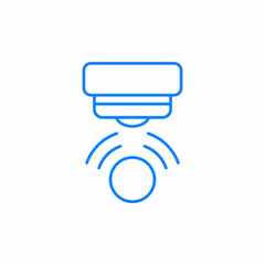 ultrasonic sensor icon sign vector