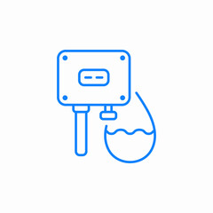 water level sensor icon sign vector