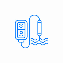 water quality sensor icon sign vector