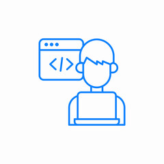web developer icon icon sign vector