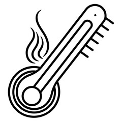 Thermometer Heat Check Vector