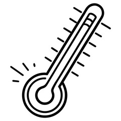 Thermometer Heat Check Vector