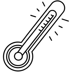 Thermometer Heat Check Vector