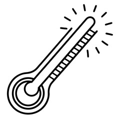 Thermometer Heat Check Vector