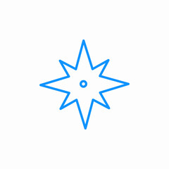 Obraz premium sharp star icon sign vector