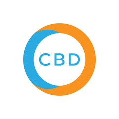 Elegant Monogram Logo Design with Decorative Frame – CBD Luxury Brand Identity Icon. CBD Letter Logo.

