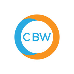 Elegant Monogram Logo Design with Decorative Frame – CBW Luxury Brand Identity Icon. CBW Letter Logo.

