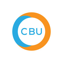 Elegant Monogram Logo Design with Decorative Frame – CBU Luxury Brand Identity Icon. CBU Letter Logo.
