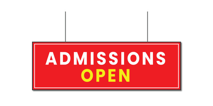 Admissions Open Banner for Schools, Colleges, and Courses