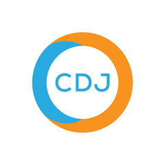 Elegant Monogram Logo Design with Decorative Frame – CDJ Luxury Brand Identity Icon. CDJ Letter Logo.
