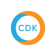 Elegant Monogram Logo Design with Decorative Frame – CDK Luxury Brand Identity Icon. CDK Letter Logo.
