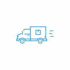delivery truck icon sign vector
