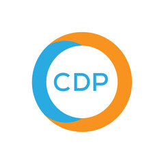 Elegant Monogram Logo Design with Decorative Frame – CDP Luxury Brand Identity Icon. CDP Letter Logo.
