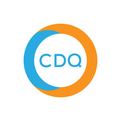 Elegant Monogram Logo Design with Decorative Frame – CDQ Luxury Brand Identity Icon. CDQ Letter Logo.
