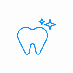 shining tooth icon sign vector