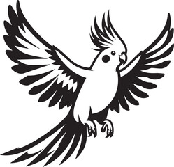 Obraz premium Cockatiel Parrot Vector