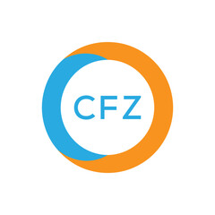 Elegant Monogram Logo Design with Decorative Frame – CFZ Luxury Brand Identity Icon. CFZ Letter Logo.
