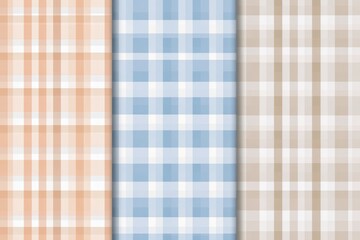 Textured plaid patterns in soft colors, ideal for design and textile applications.