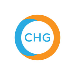 Elegant Monogram Logo Design with Decorative Frame – CHG Luxury Brand Identity Icon. CHG Letter Logo.
