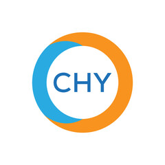 Elegant Monogram Logo Design with Decorative Frame – CHY Luxury Brand Identity Icon
