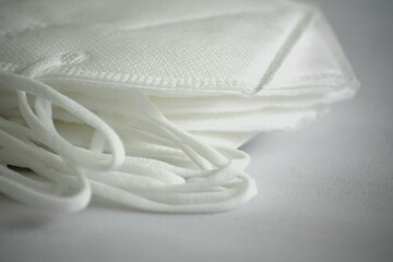 Photo Of A  White Masks Folded Neatly
